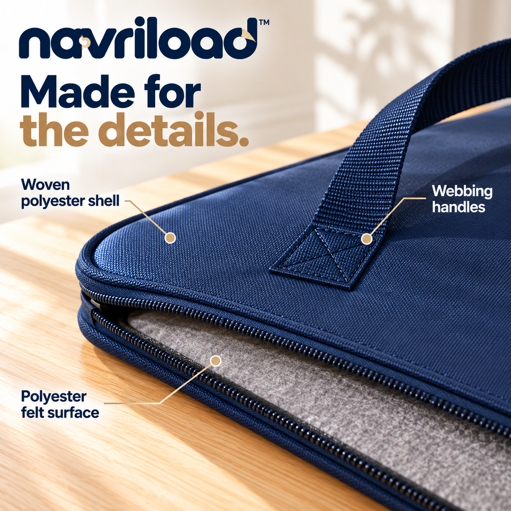 navriload™ GrandFolio Large Puzzle Carry Case — 36 × 26-Inch Removable Jigsaw Board, Storage Portfolio & Cover