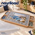 navriload™ TableNest Puzzle Board with 4 Drawers — 30 × 22-Inch Wooden Jigsaw Workspace & Removable Cover