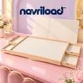 navriload™ TurnNest Rotating Puzzle Board — 34 × 25-Inch Jigsaw Tabletop Organizer with 4 Drawers & Cover