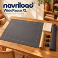 navriload™ WidePause XL Puzzle Roll-Up Kit — 48 × 32-Inch Felt Jigsaw Mat with Protective Overlay, Tube & Storage Bag