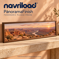 navriload™ PanoramaFinish Puzzle Frame — 13 × 39-Inch Panoramic Jigsaw Display with Acrylic Front & Wall Hangers